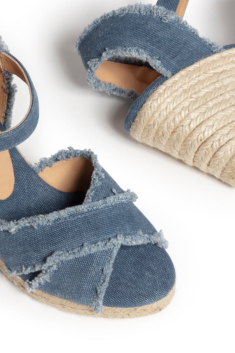 CASTANER-Bromelia Frayed Edge Wedge-