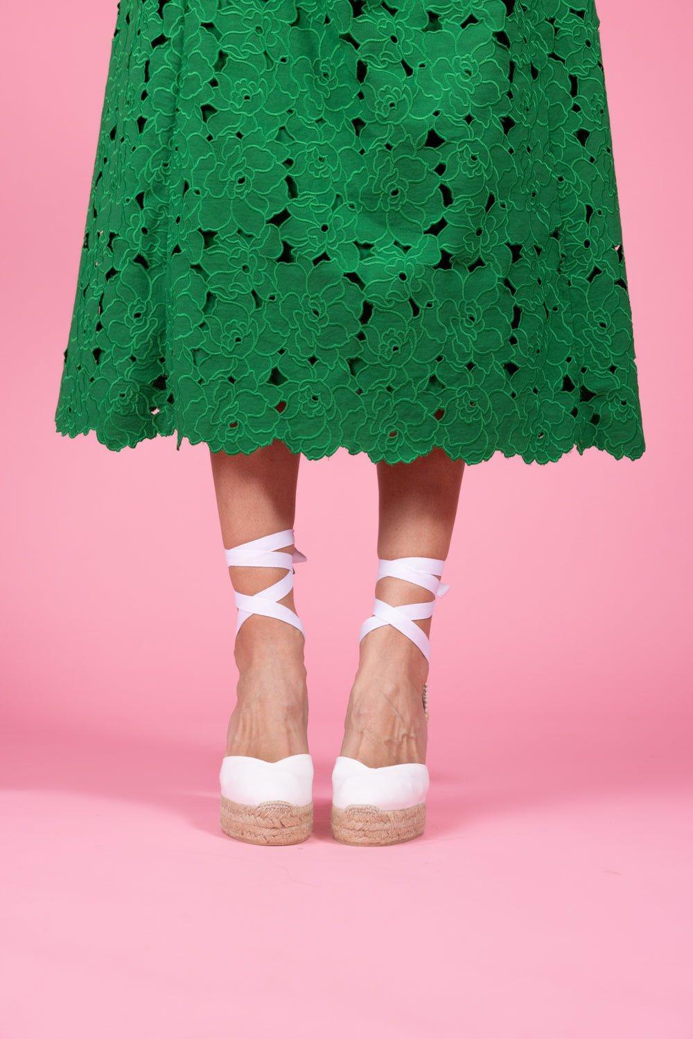 CASTANER-Chiara Wedge Sandal - Blanco-