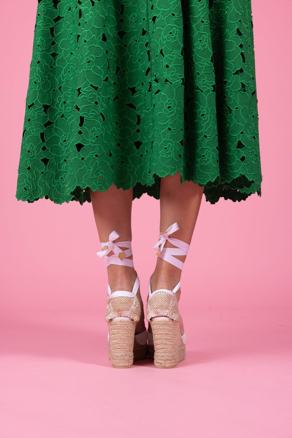 CASTANER-Chiara Wedge Sandal - Blanco-