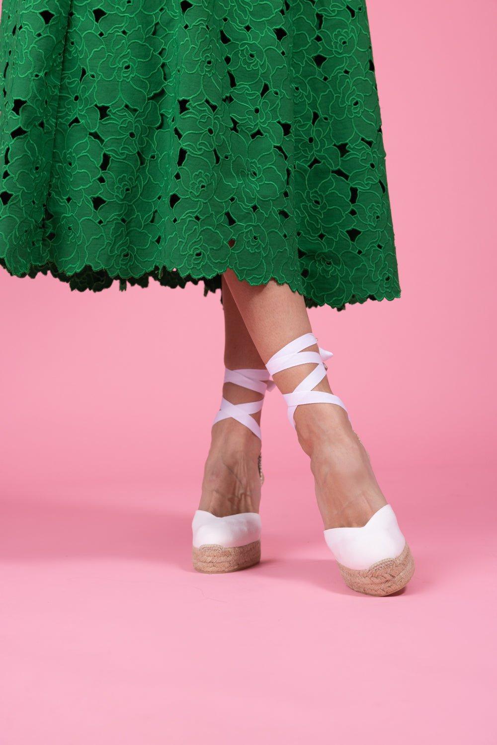 CASTANER-Chiara Wedge Sandal - Blanco-