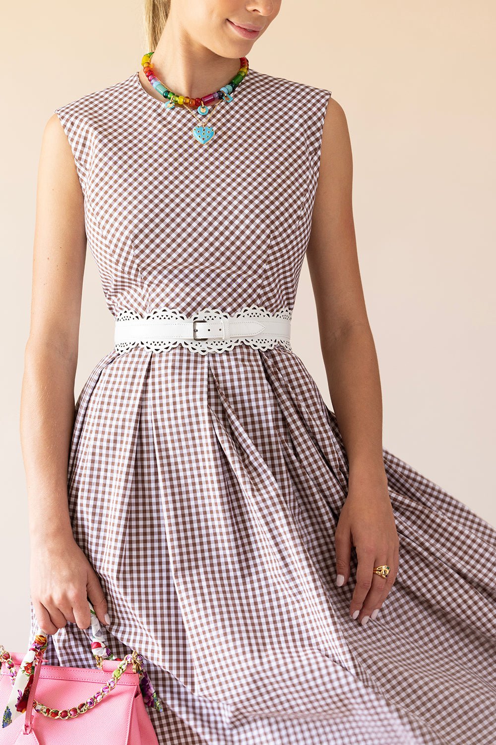 CATHERINE REGEHR-Belted Day Dress-