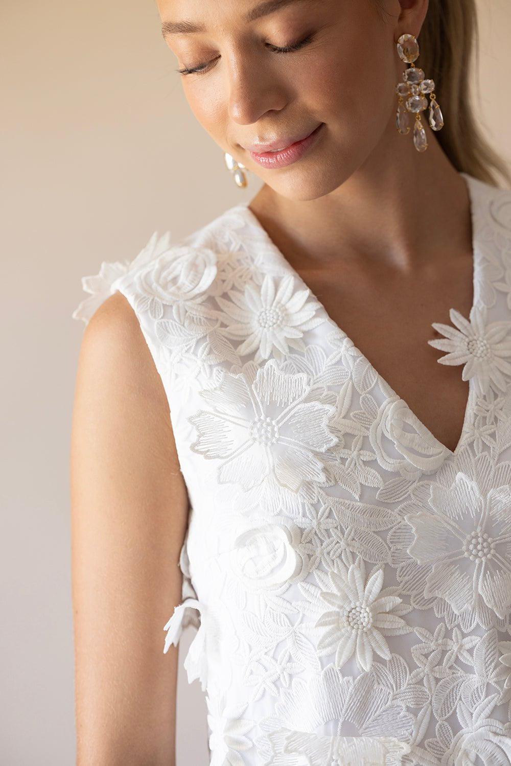 CATHERINE REGEHR-V Neck Shift Dress-