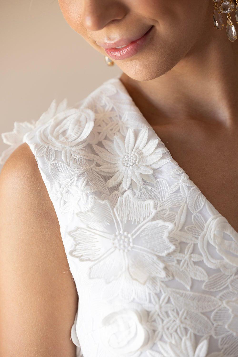 CATHERINE REGEHR-V Neck Shift Dress-