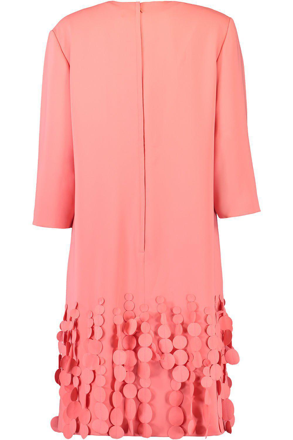 CATHERINE REGEHR-Three Quarter Sleeve Arak Dress - Coral-CORAL