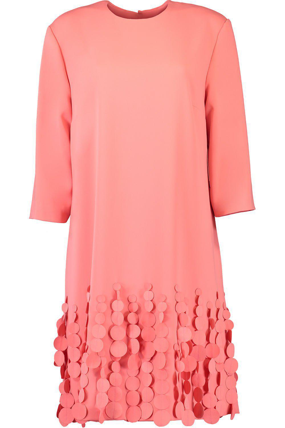 CATHERINE REGEHR-Three Quarter Sleeve Arak Dress - Coral-CORAL