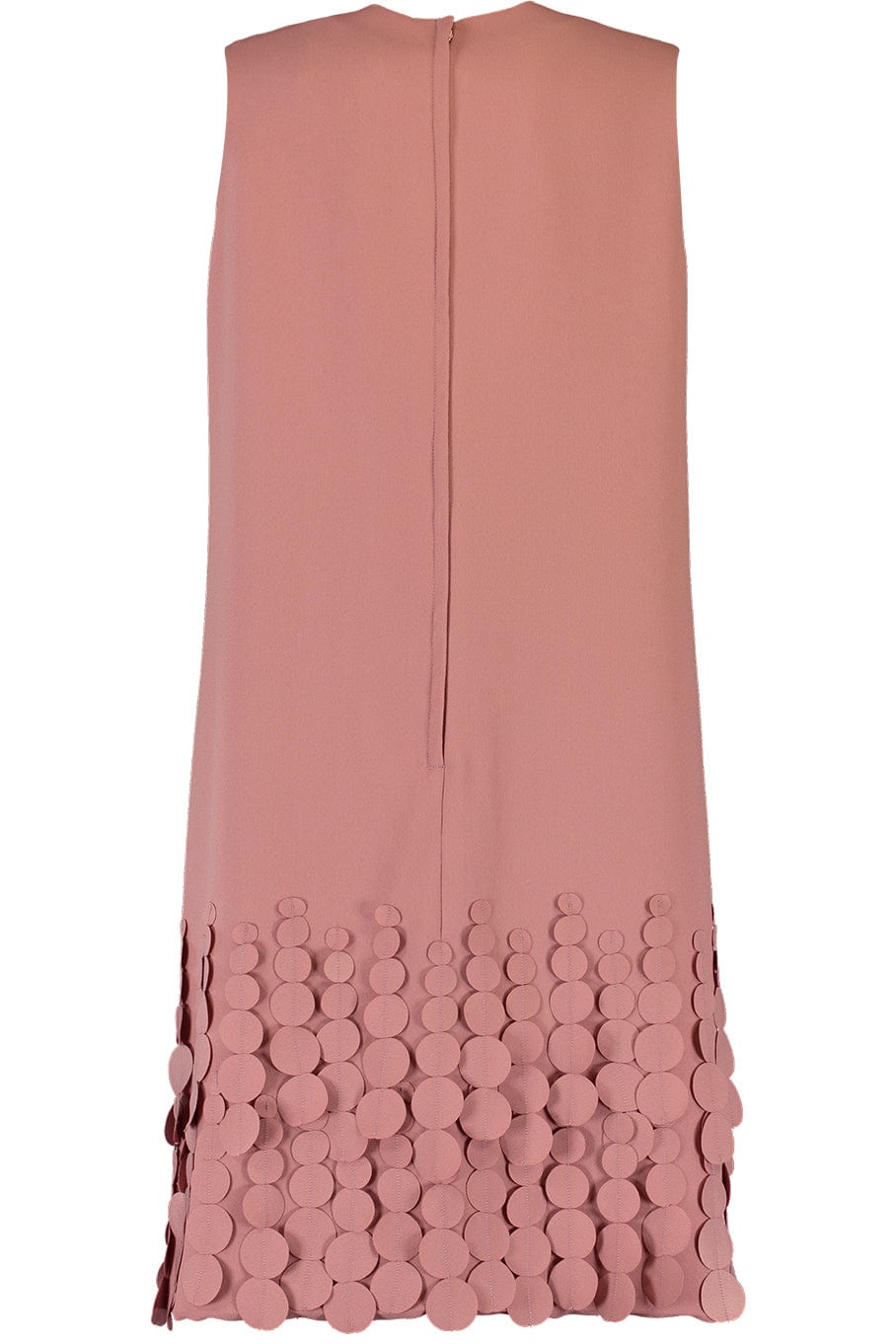 CATHERINE REGEHR-Sleeveless Jewel Neck Dress-DUSTY ROSE