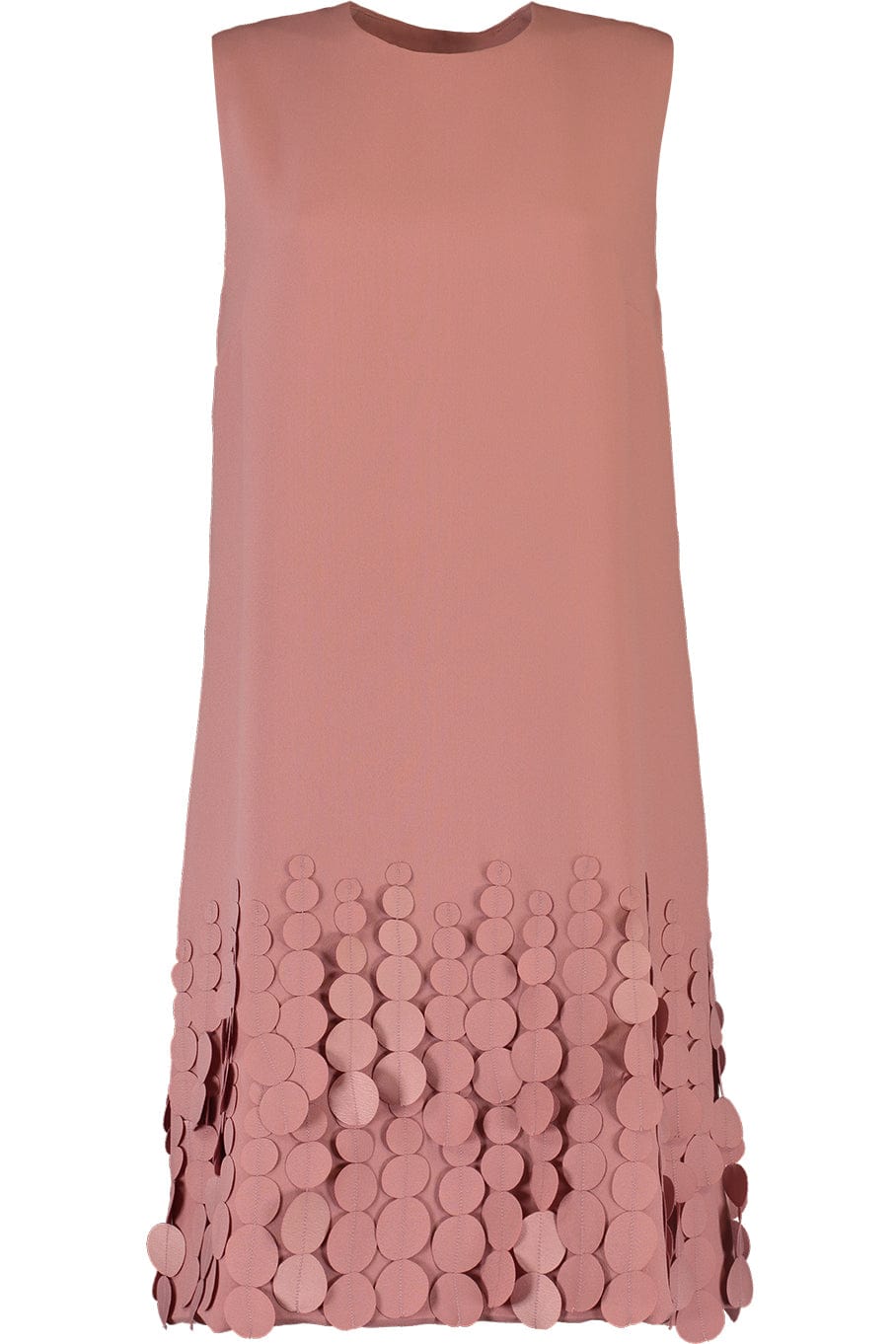 CATHERINE REGEHR-Sleeveless Jewel Neck Dress-DUSTY ROSE