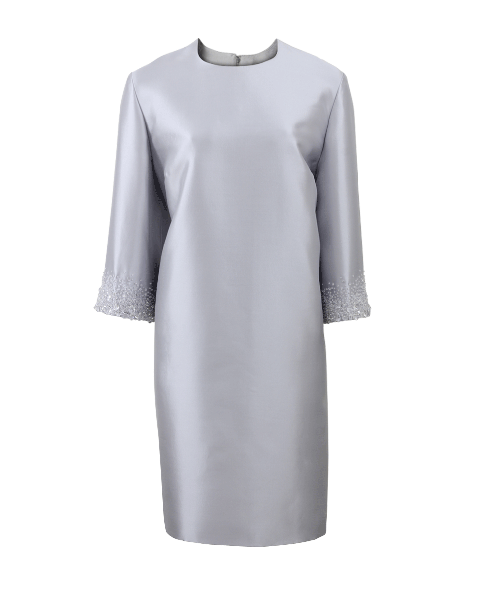 CATHERINE REGEHR-Gem Cuff Shift Dress-LT GREY