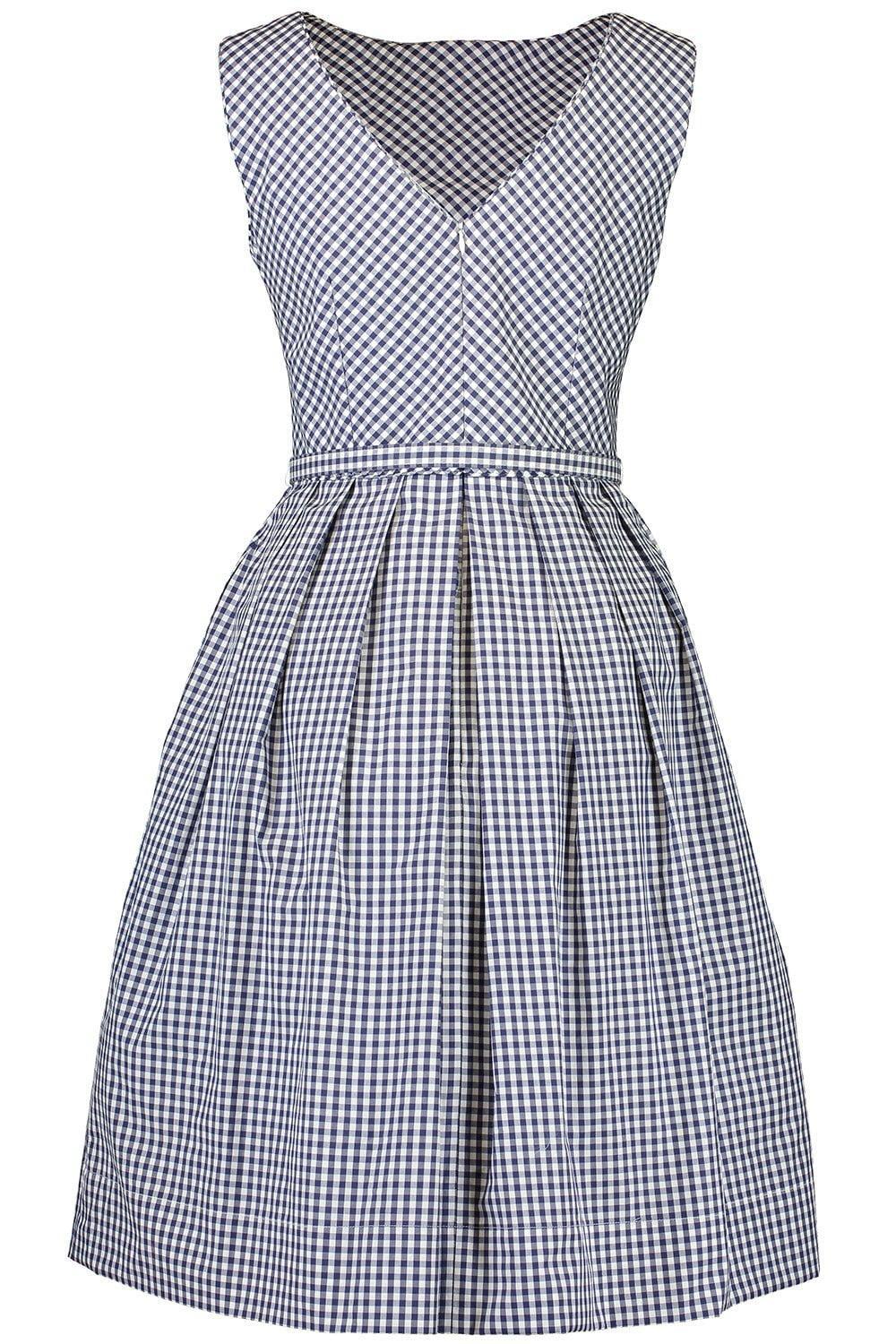 CATHERINE REGEHR-Boat Neck Day Dress-