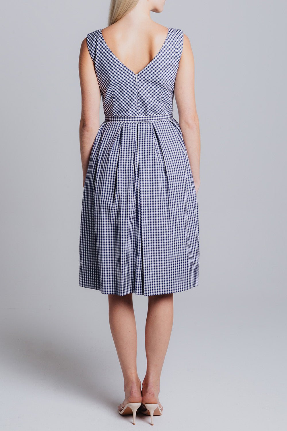 CATHERINE REGEHR-Boat Neck Day Dress-
