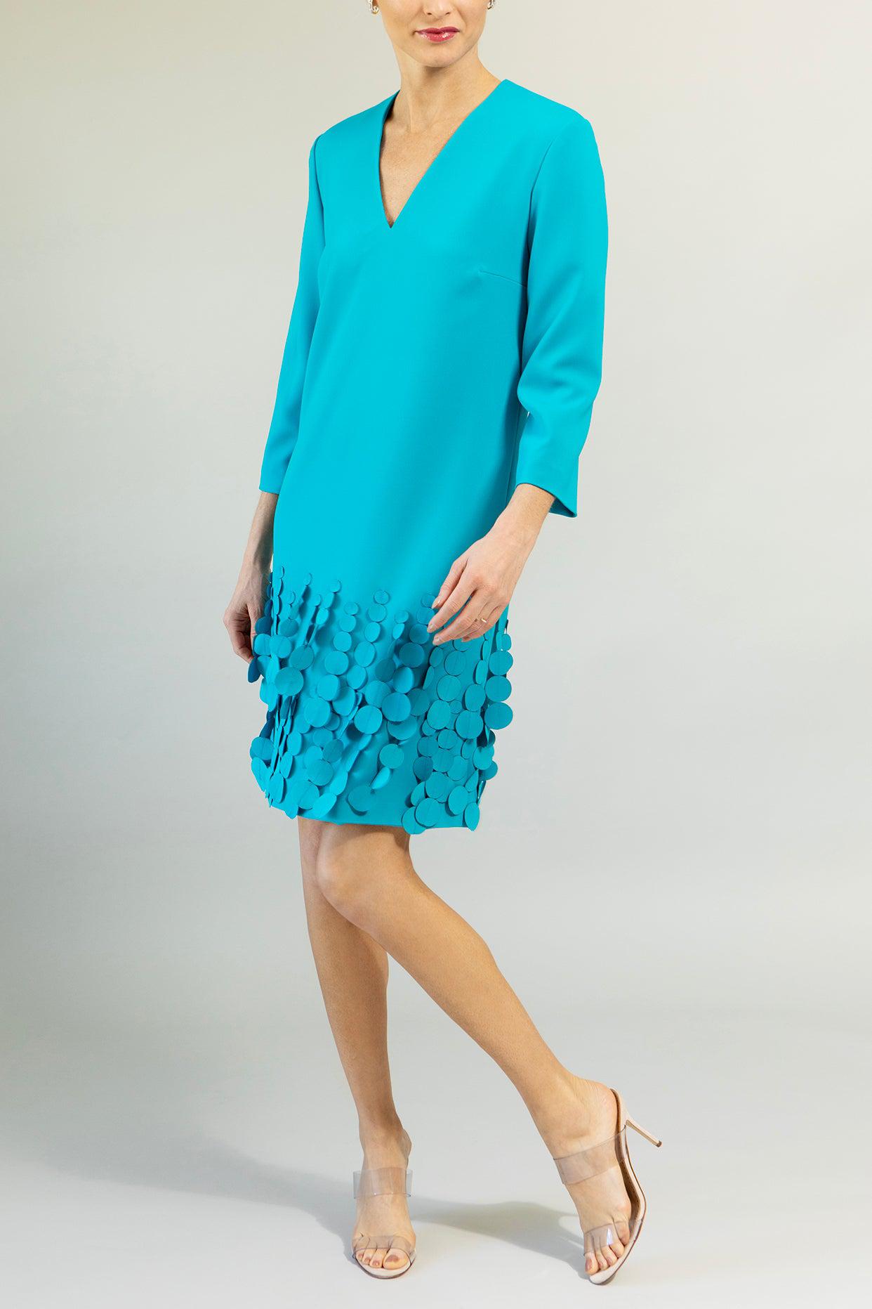 CATHERINE REGEHR-V Neck Arak Cocktail Dress-