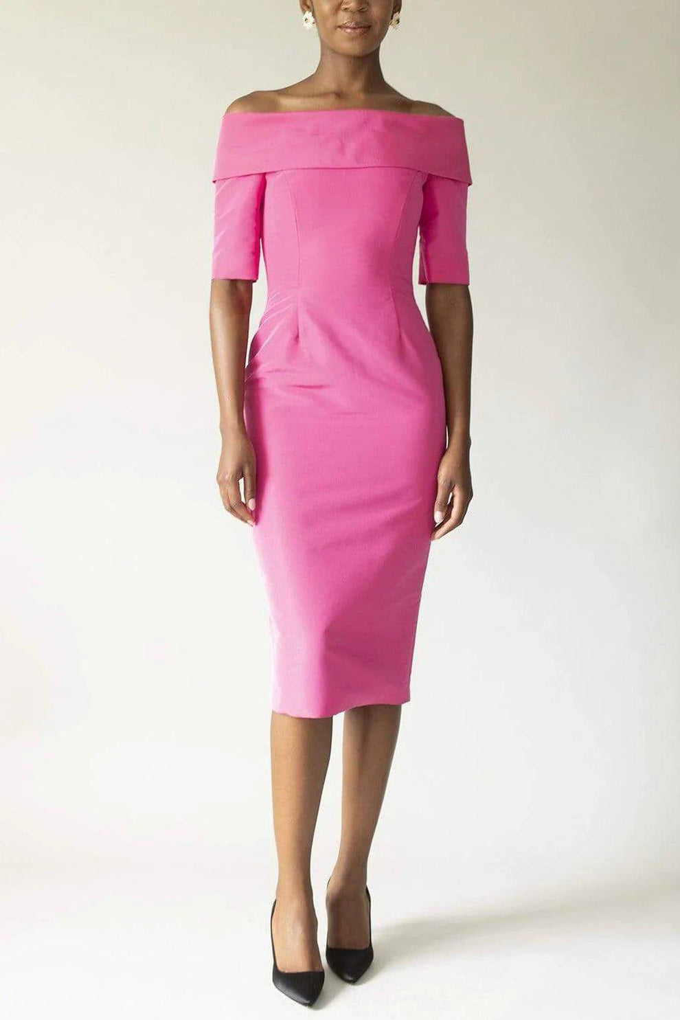 Alice Off-The-Shoulder Crepe Cocktail Dress | CATHERINE REGEHR  Marissa  Collections