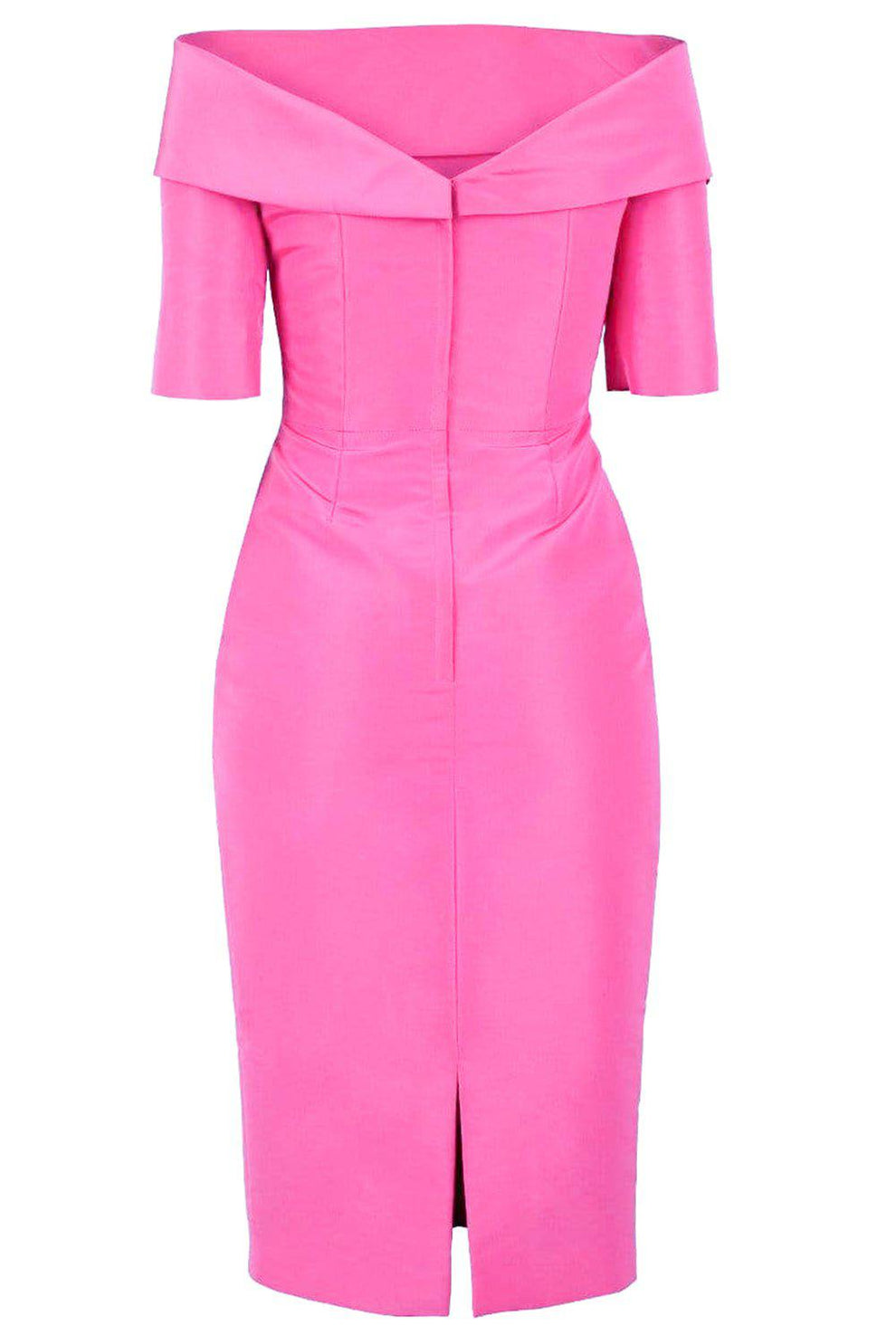 Alice Off-The-Shoulder Crepe Cocktail Dress