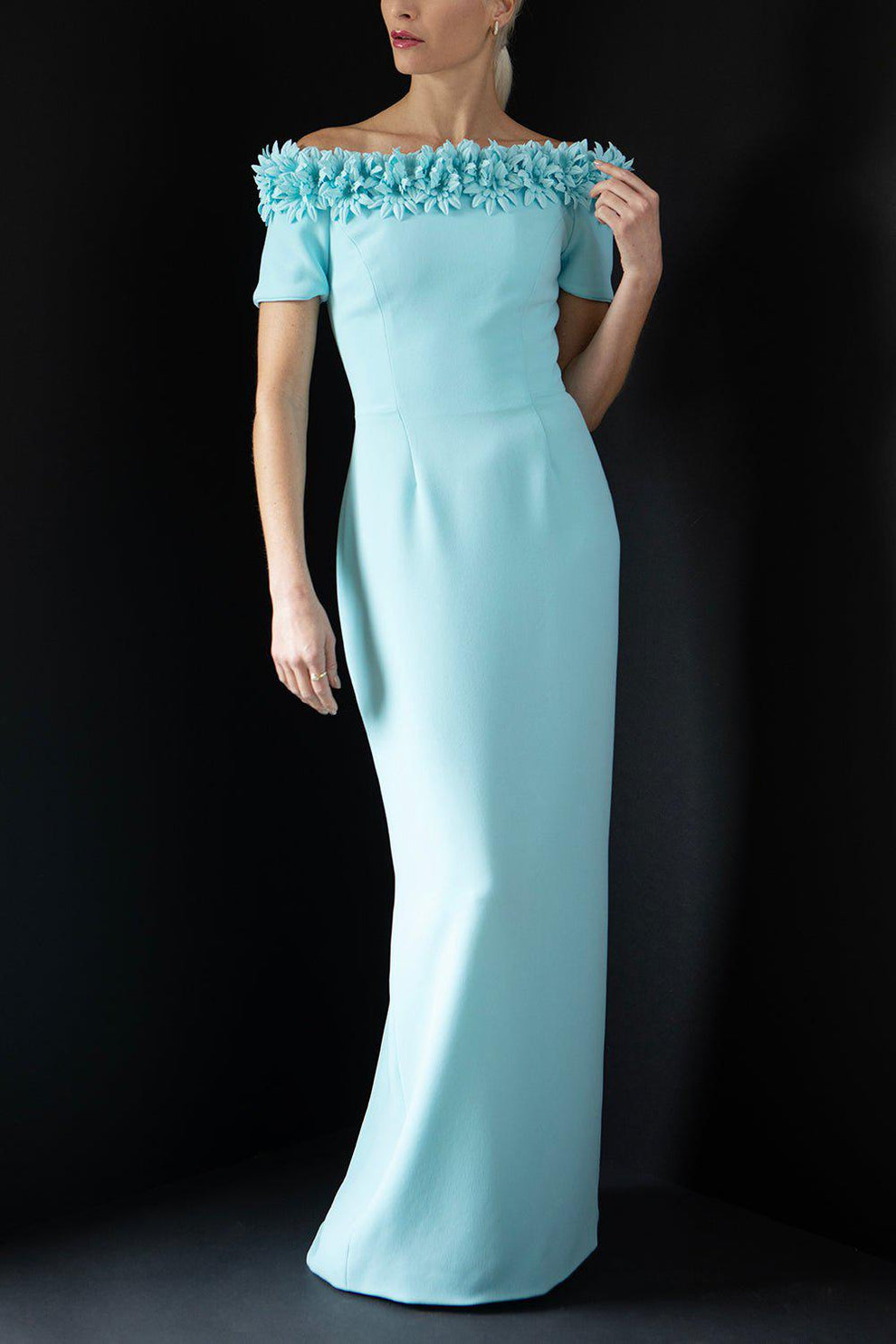Off the Shoulder Daisy Sheath Dress | CATHERINE REGEHR  Marissa Collections