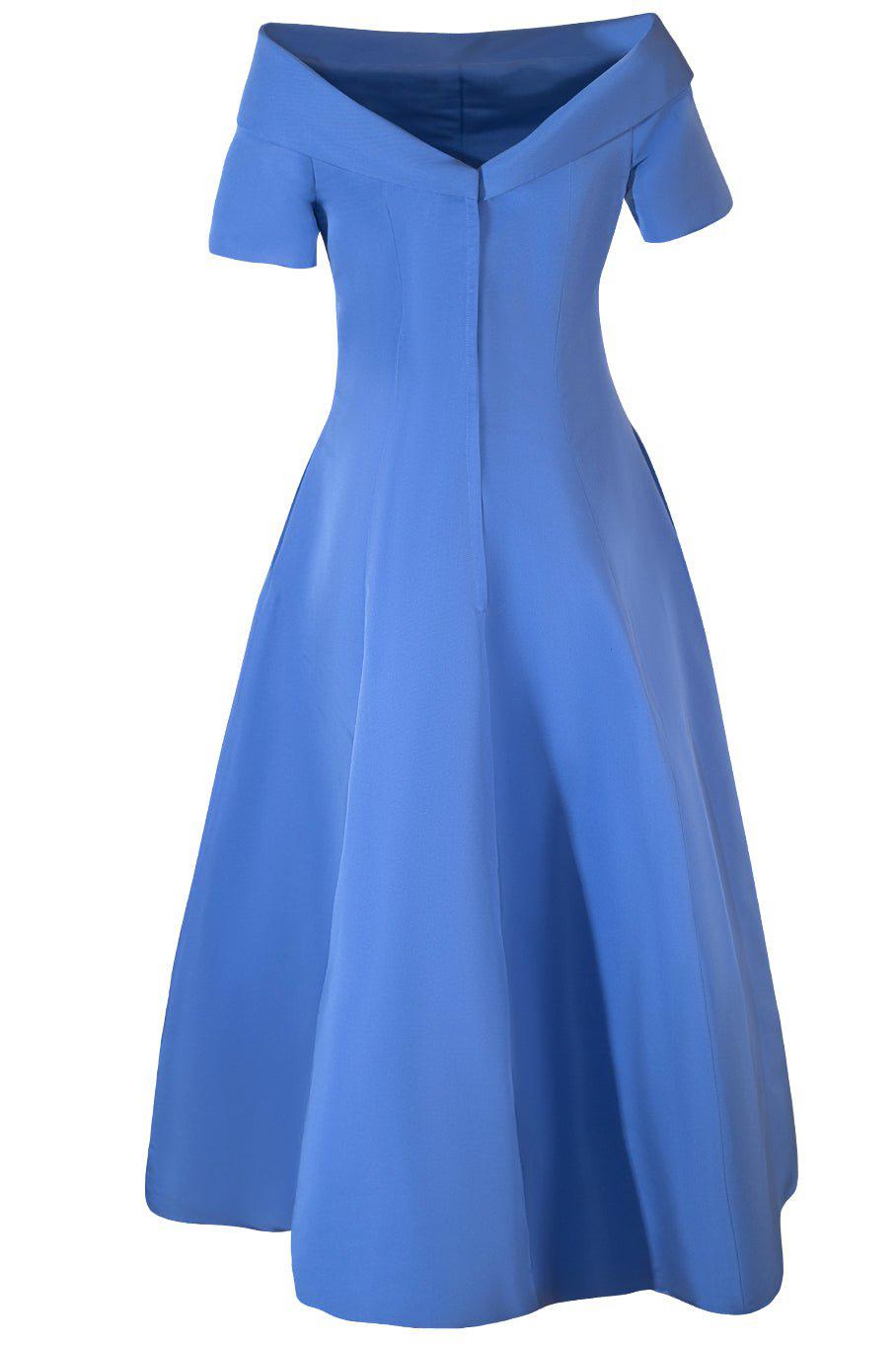 CATHERINE REGEHR-V-Back Alice Van Der Rohe Dress - Lake-