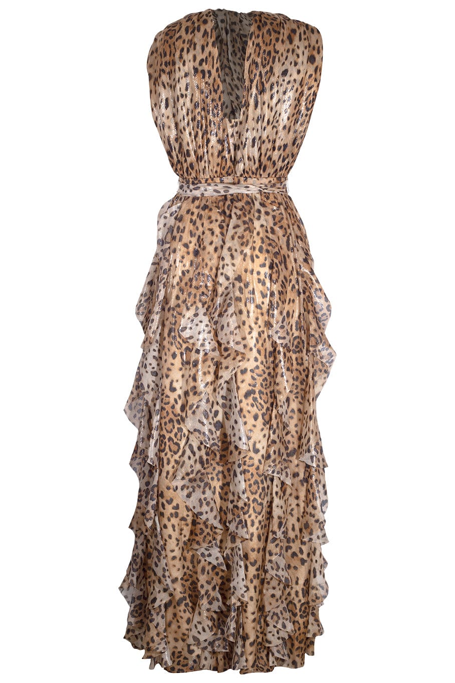 CATHERINE REGEHR-Portofino Halter Gown-LEOPARD