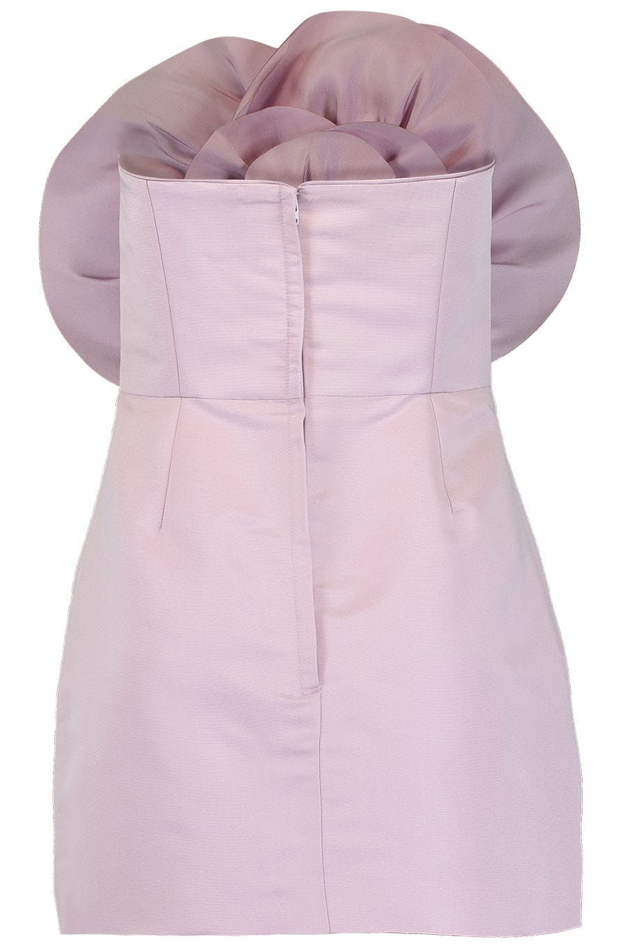 CATHERINE REGEHR-Strapless Peone Mini Dress-LILAC