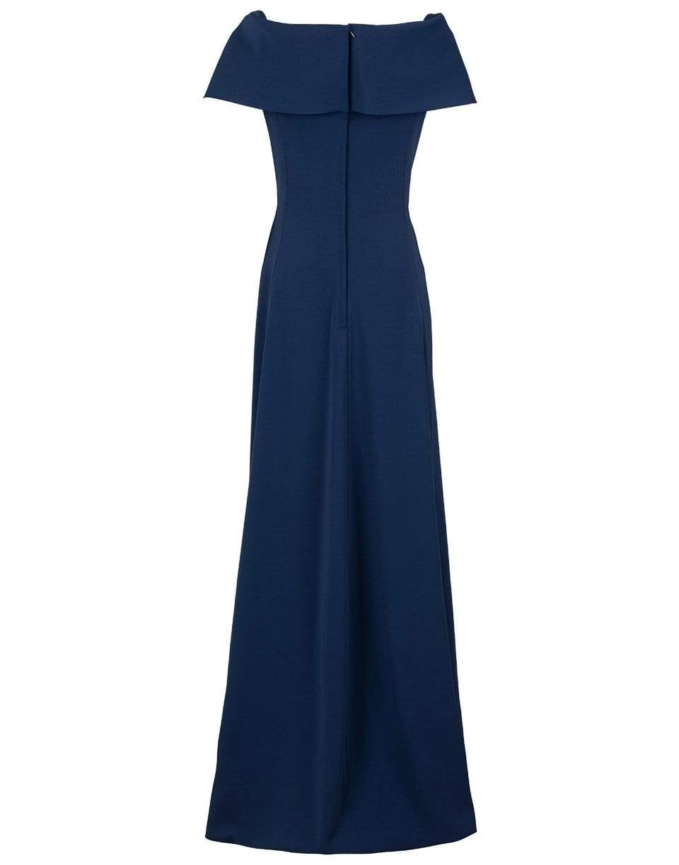 CATHERINE REGEHR-Off The Shoulder Navy Gown-NAVY