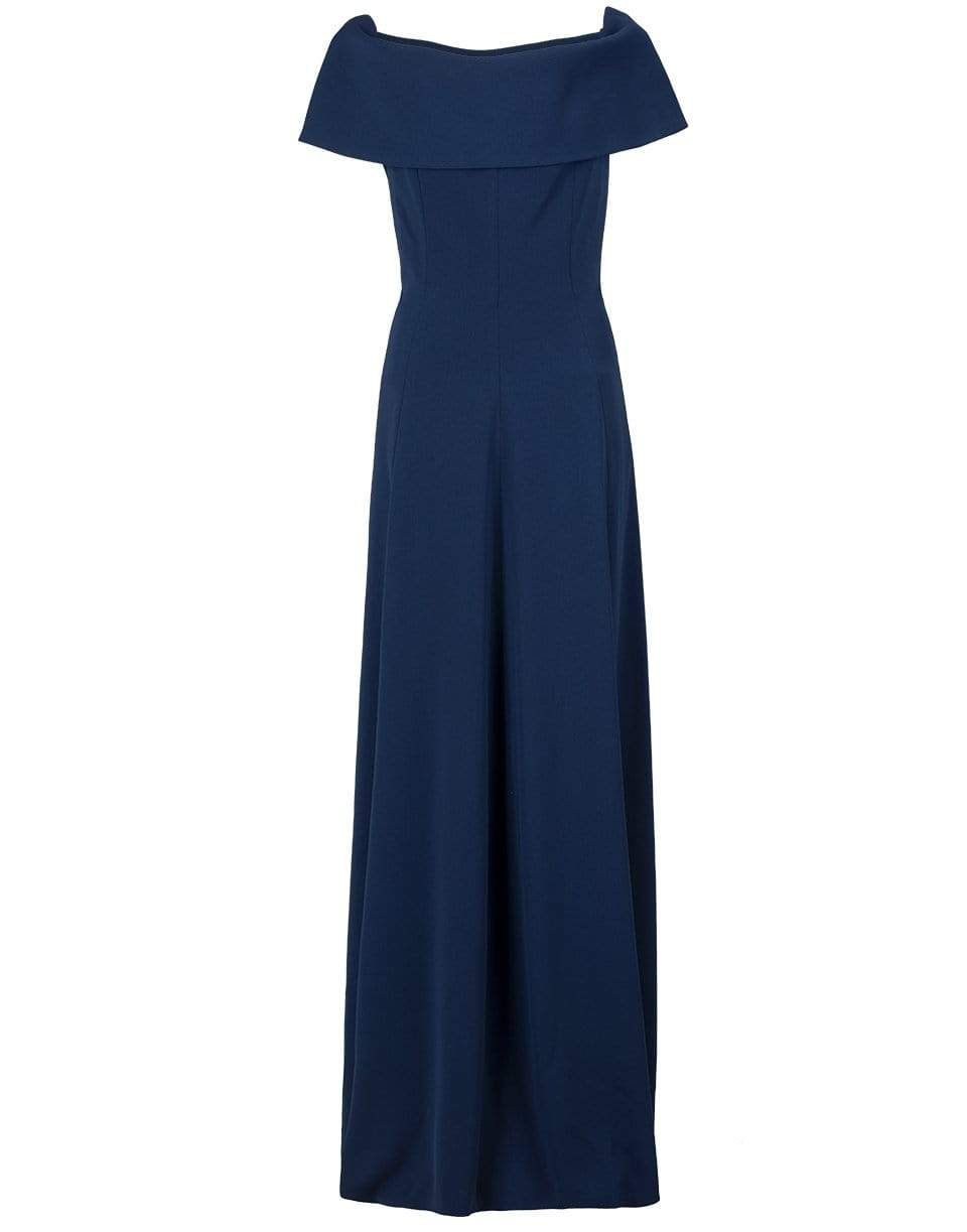 CATHERINE REGEHR-Off The Shoulder Navy Gown-NAVY