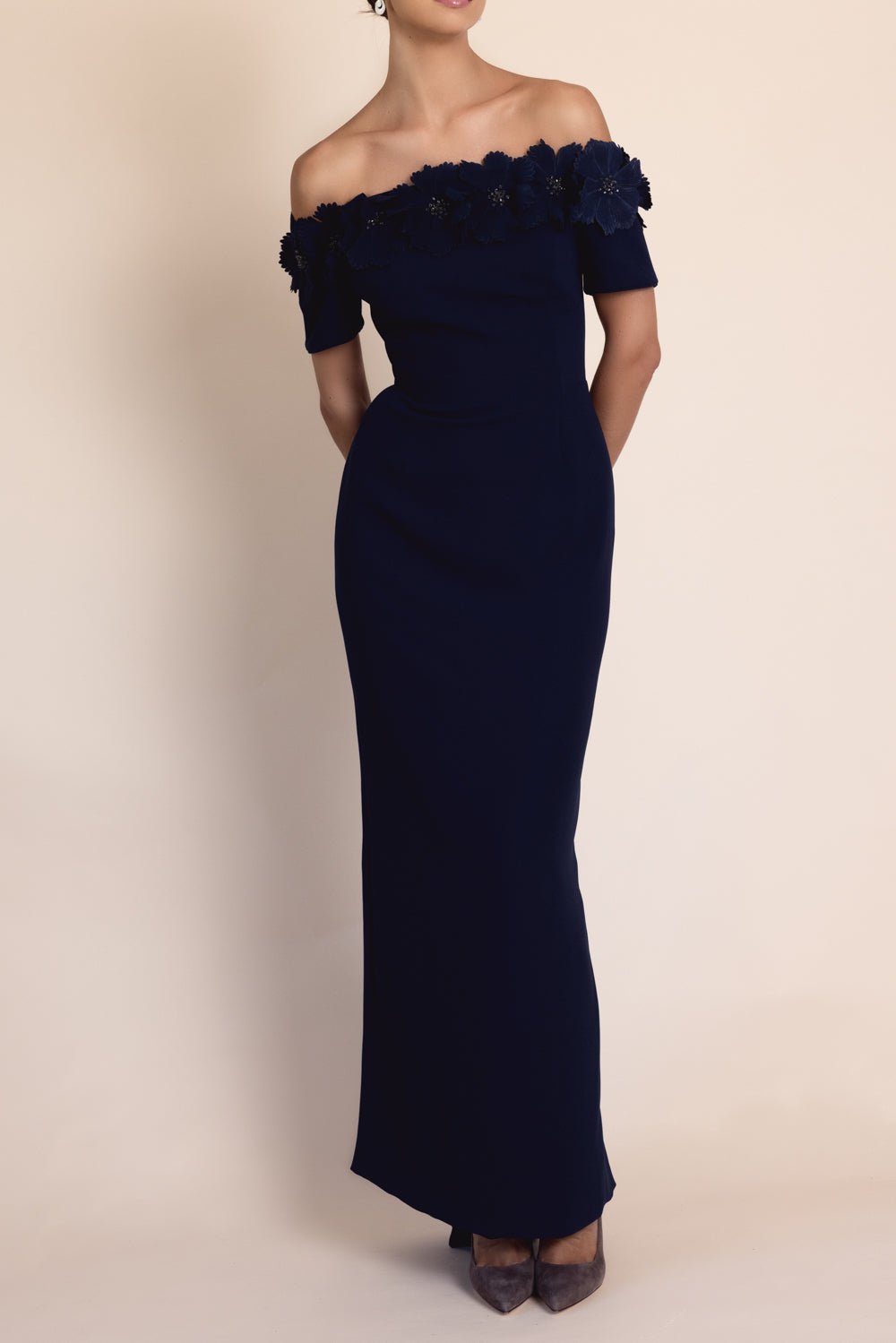 低価格の Audire/Catherine flare dress (Navy) - ワンピース