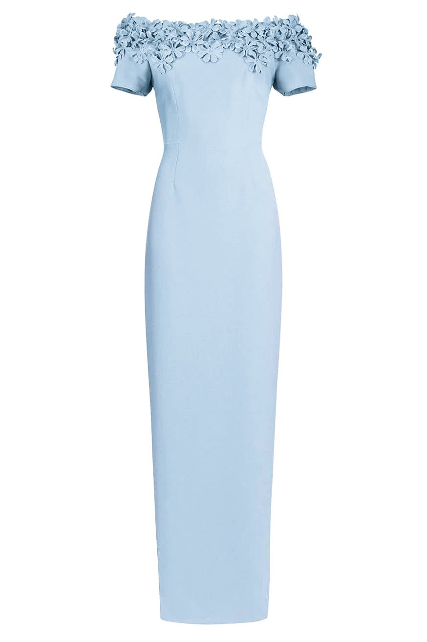 CATHERINE REGEHR-Blanche Gown Off Shoulder-
