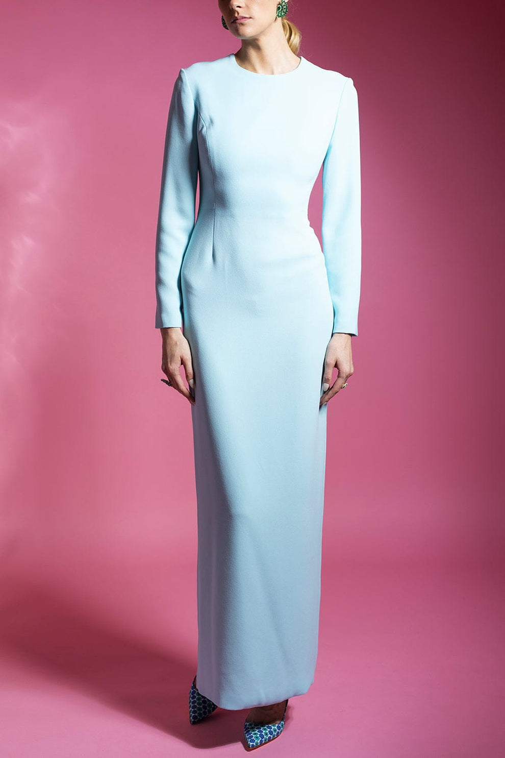 CATHERINE REGEHR: Jewel Neck Gown CATHERINE REGEHR: Jewel Neck Gown
