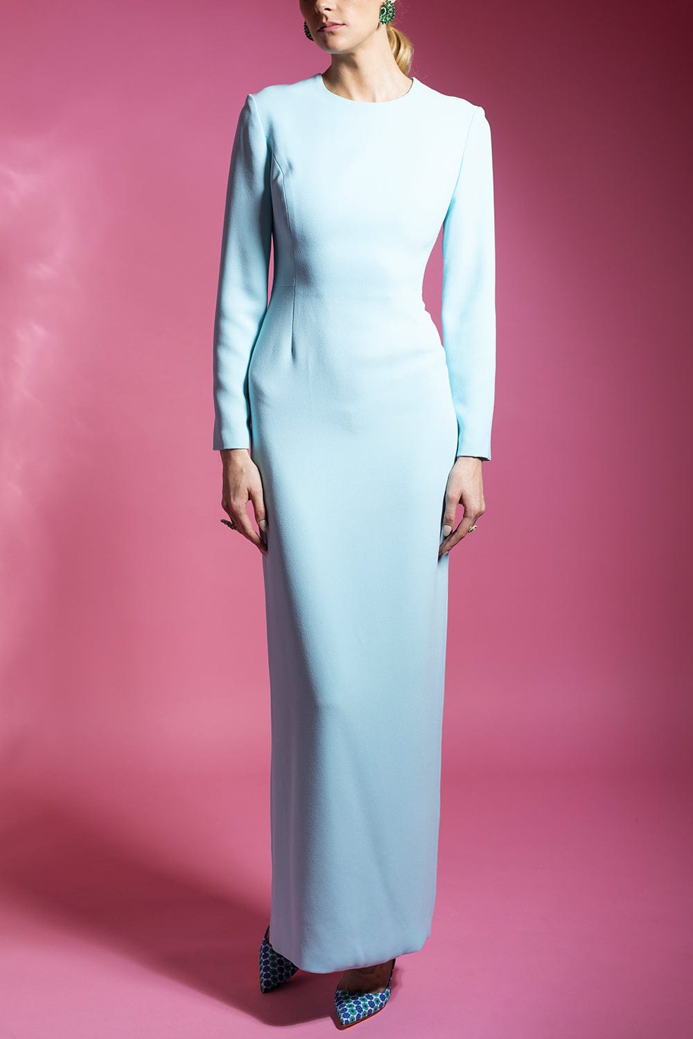 CATHERINE REGEHR-Jewel Neck Gown-