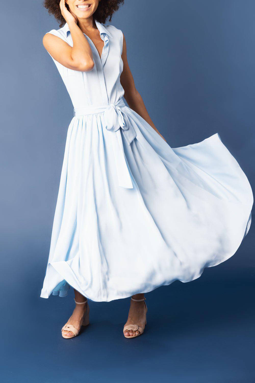 CATHERINE REGEHR-Gathered Vintage Midi Skirt-