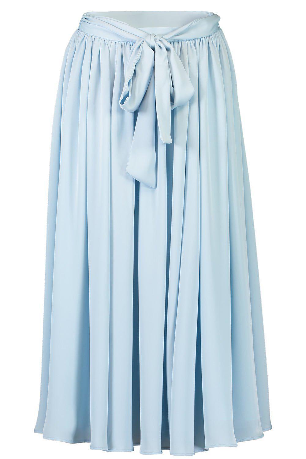 CATHERINE REGEHR-Gathered Vintage Midi Skirt-