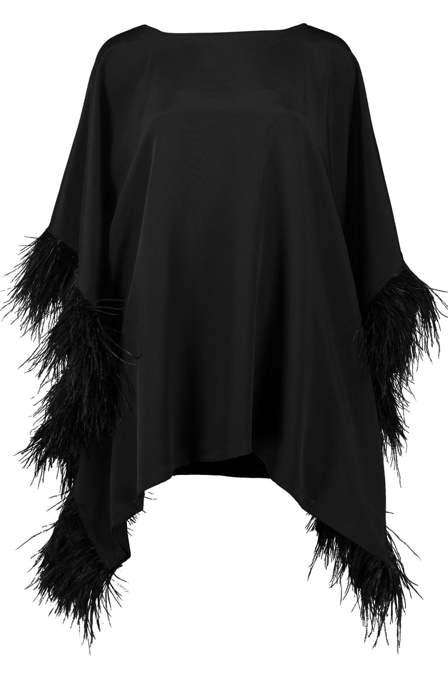 CATHERINE REGEHR-Casimir Caftan Top With Feather Sleeve-