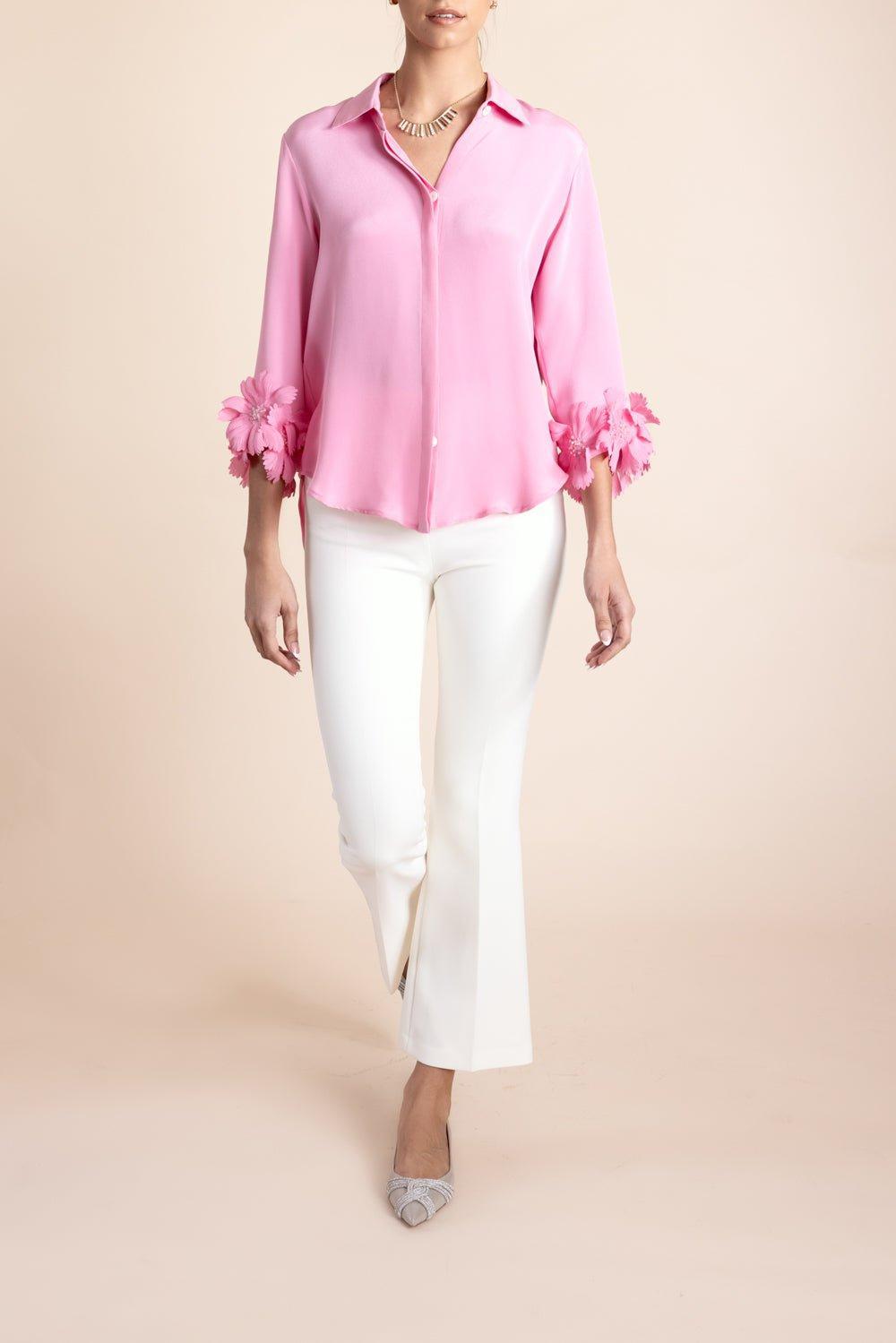 CATHERINE REGEHR-Jane Petal Cuff Shirt-