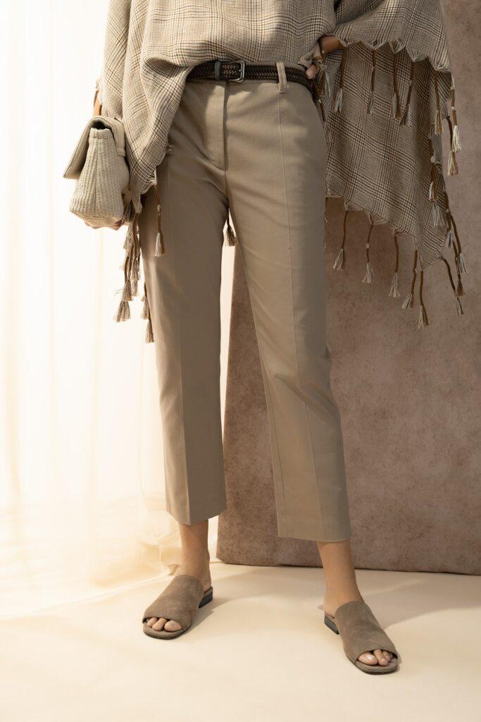 Cigarette Pant-BROWN-36-CLOTHINGPANTCROPPED-BRUNELLO CUCINELLI