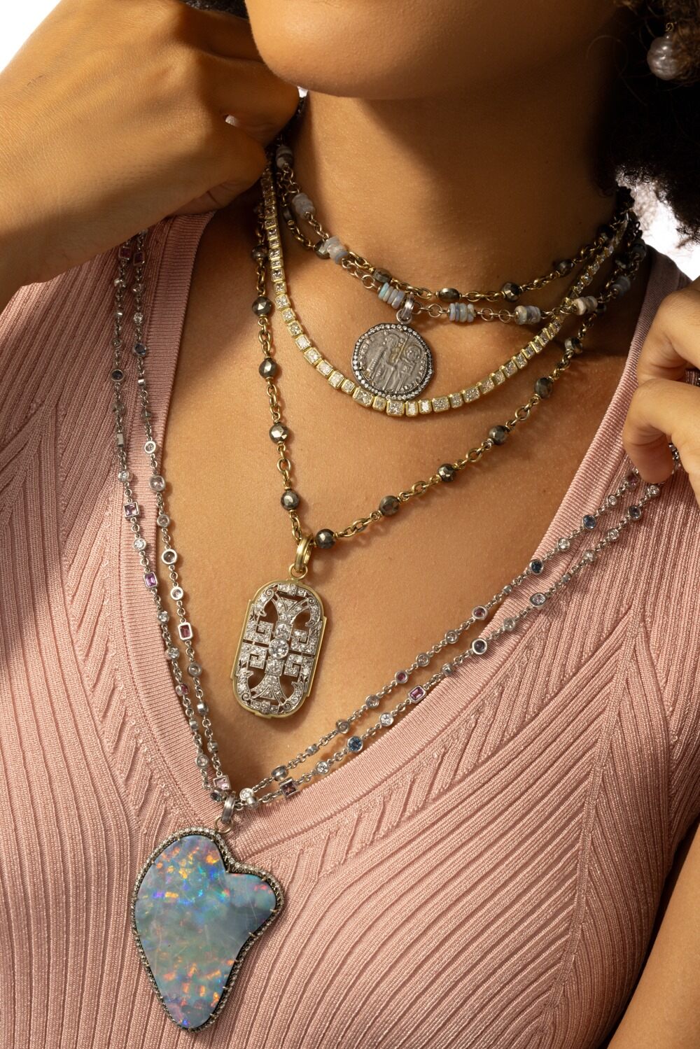 Fame And Fortune Pendant-YELLOW GOLD-JEWELRYFINE JEWELPENDANT-SYLVA & CIE