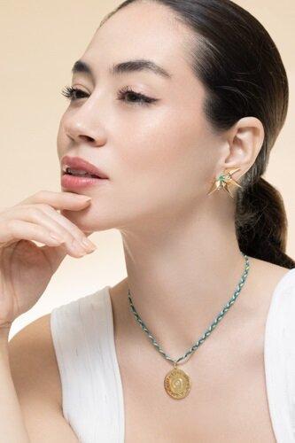 Emerald Étoile Laila Mini Earrings-YELLOW GOLD-JEWELRYFINE JEWELEARRING-CAROL KAUFFMANN
