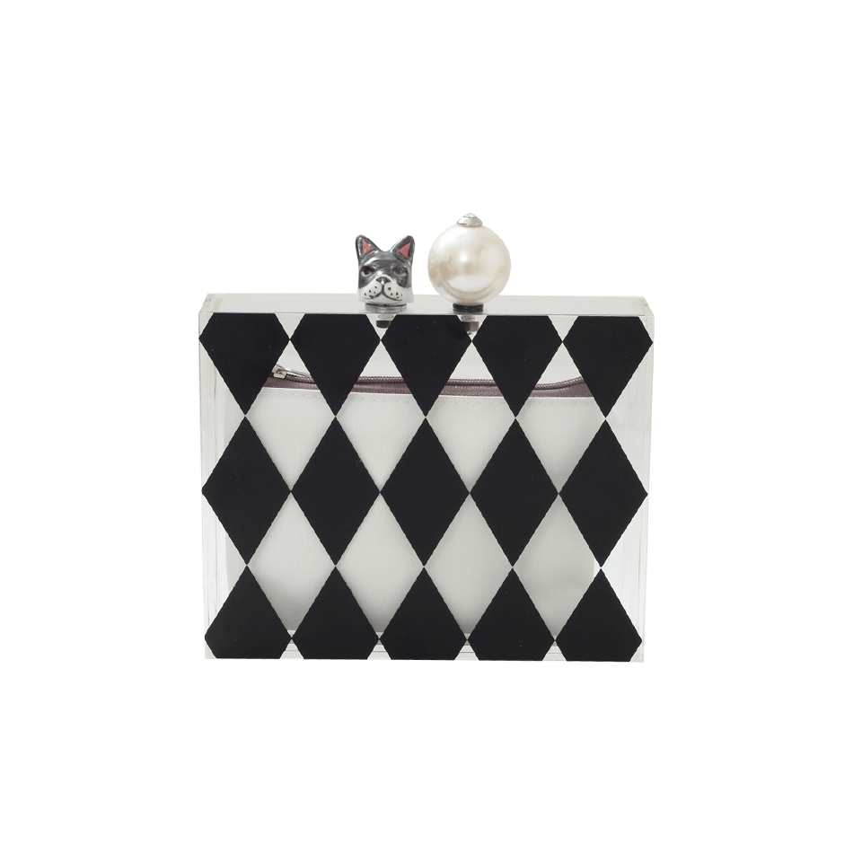 CECILIA MA COUTURE-Bulldog Clutch-CLEAR