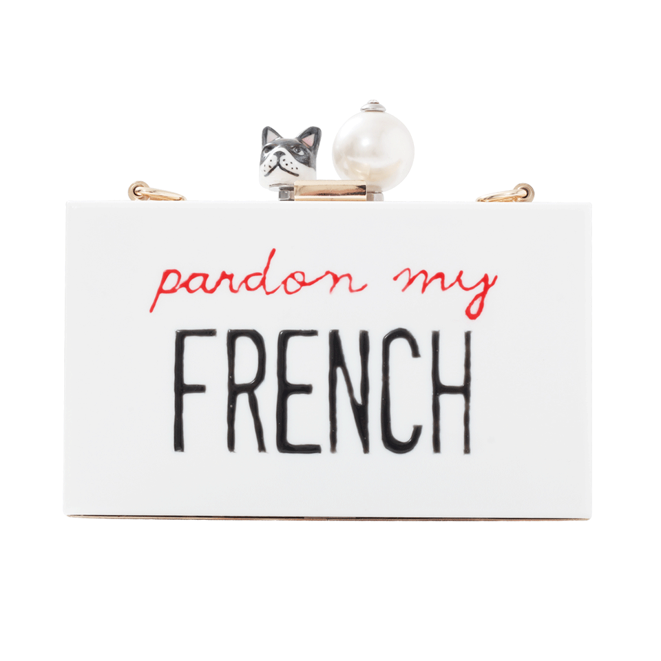 CECILIA MA COUTURE-Pardon My French Clutch-WHITE
