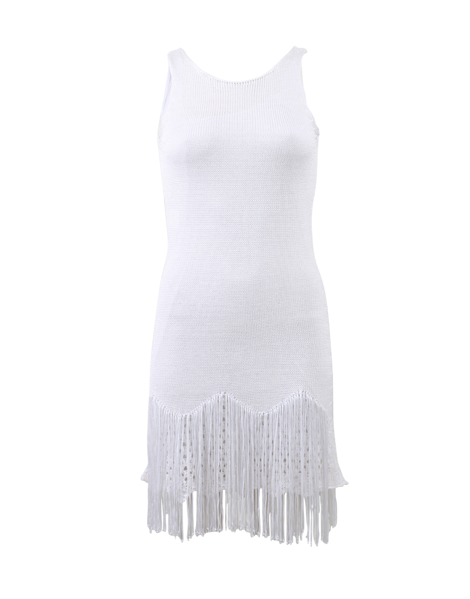 CECILIA PRADO-Fringe Bottom Knit Dress-