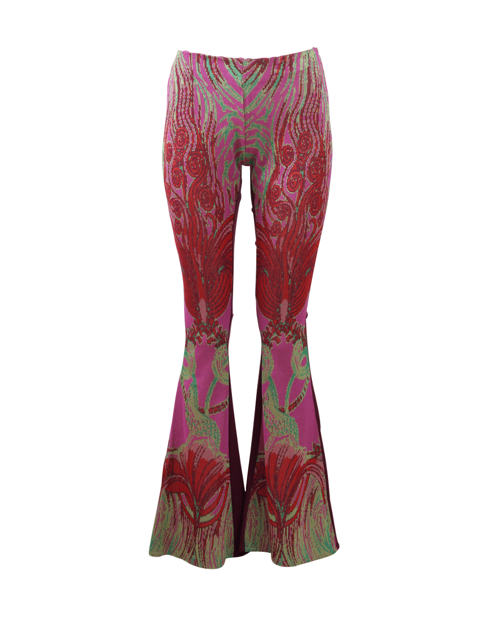 CECILIA PRADO-Printed Flare Legging-MAGENTA