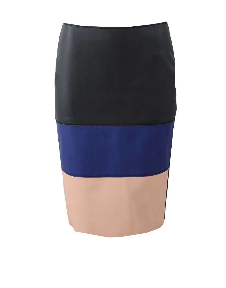 CEDRIC CHARLIER-Color Block Pencil Skirt-