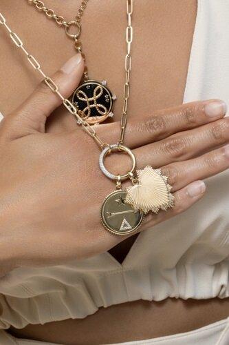 Diamond Dream Large Medallion-YELLOW GOLD-JEWELRYFINE JEWELPENDANT-FOUNDRAE