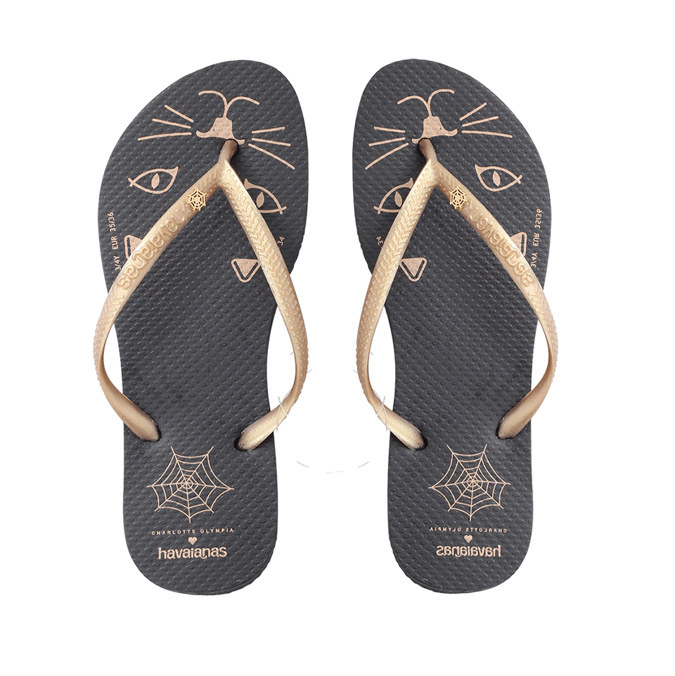 CHARLOTTE OLYMPIA-Kitty Havaianas Flip Flops-