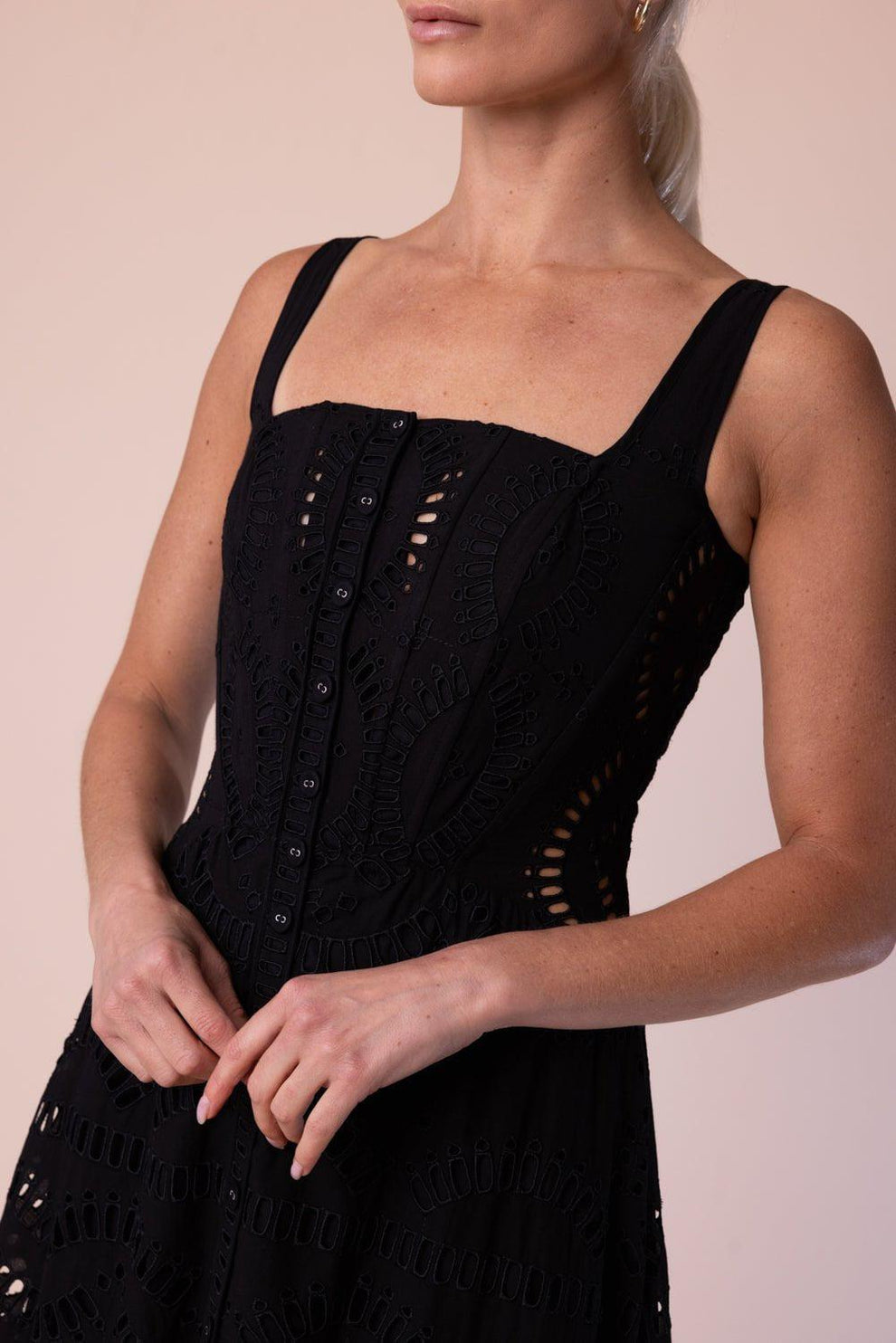 Charo Ruiz Ibiza Nissy Embroidered Maxi Dress - Black Charo Ruiz Ibiza Nissy Embroidered Maxi Dress - Black