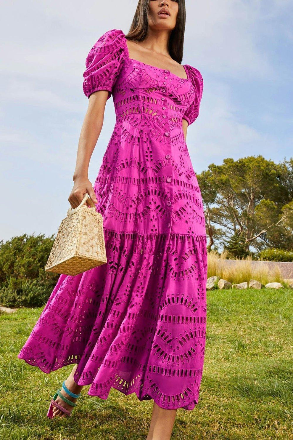 charo ruiz dress Ibiza Marianne Mini in Black in Black Fruition romantic lace accents Spiana Dress