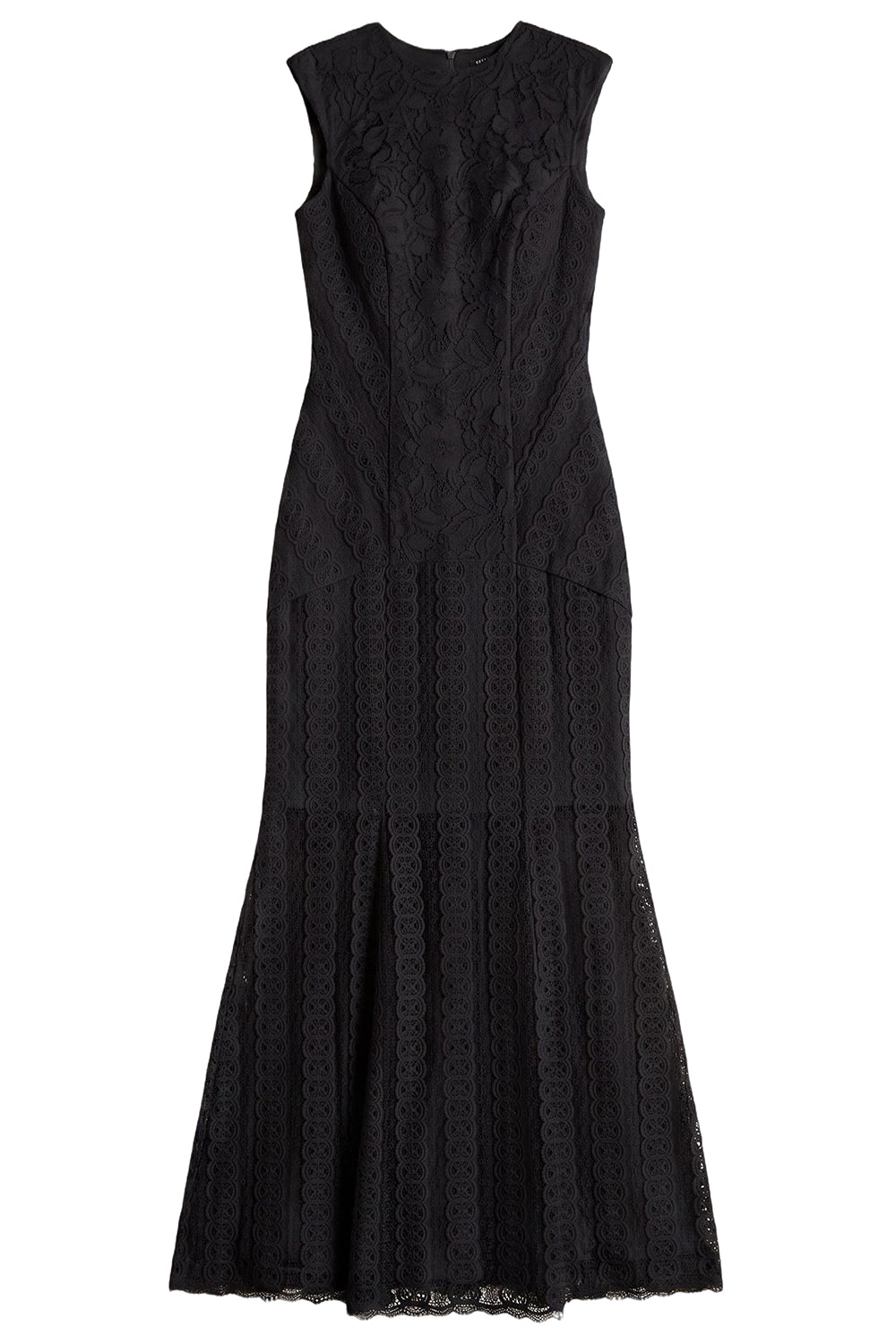 Lovie Lace Long Dress-BLACK-XS-CLOTHINGDRESSEVENING-CHARO RUIZ IBIZA