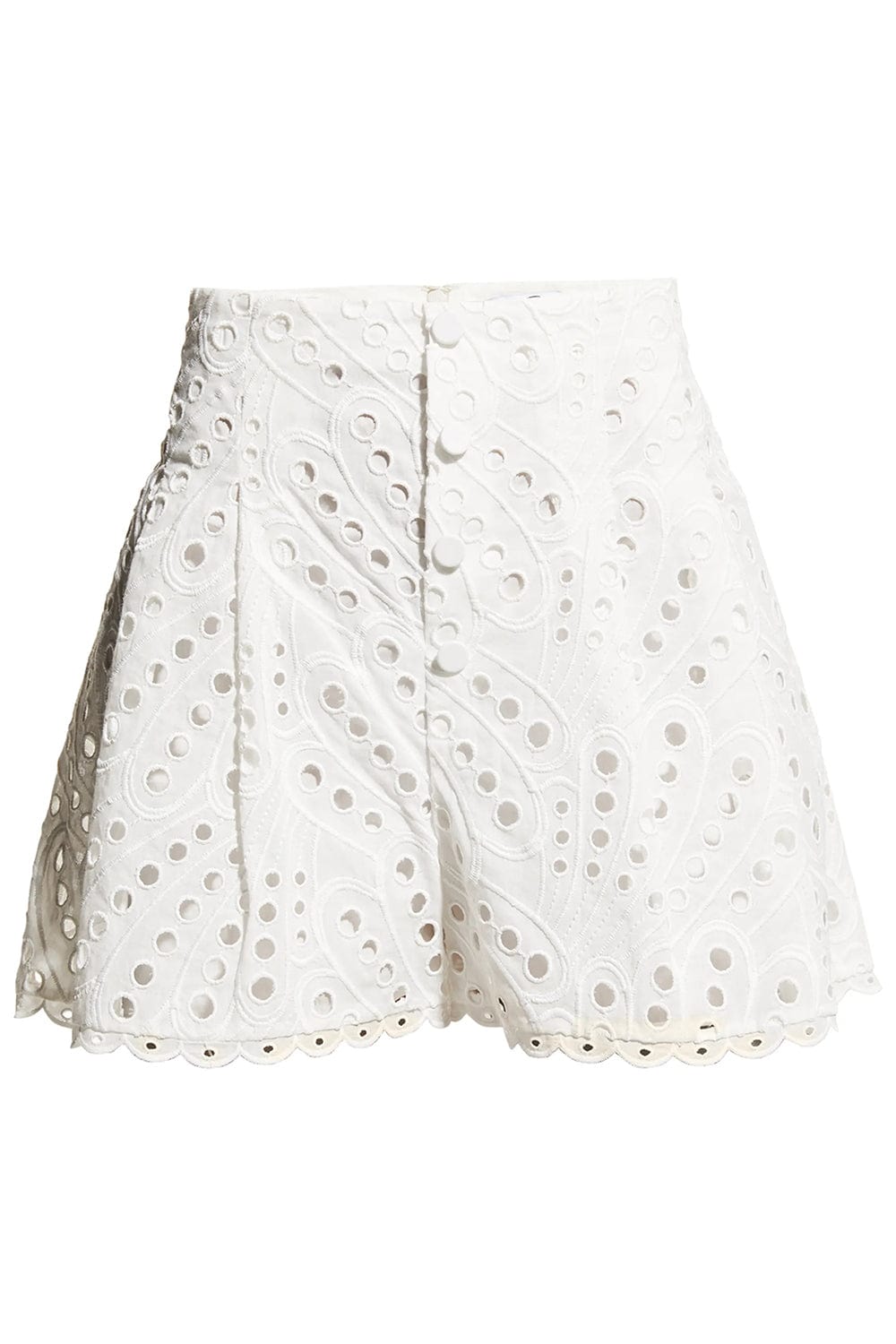 CHARO RUIZ IBIZA-Gabrielle Eyelet Short - White-