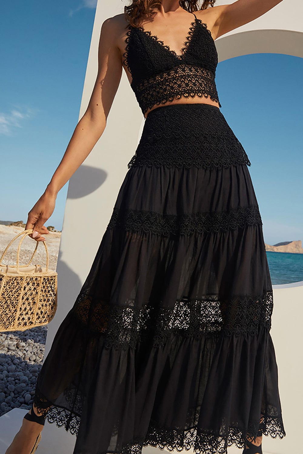 CHARO RUIZ IBIZA-Silke Long Skirt-