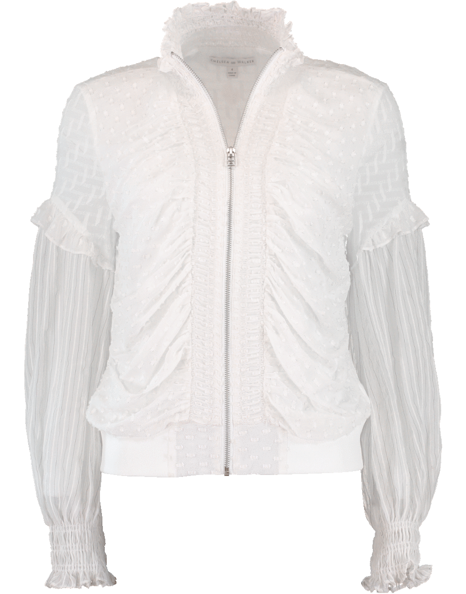 CHELSEA & WALKER-Rose Silk Jacket-