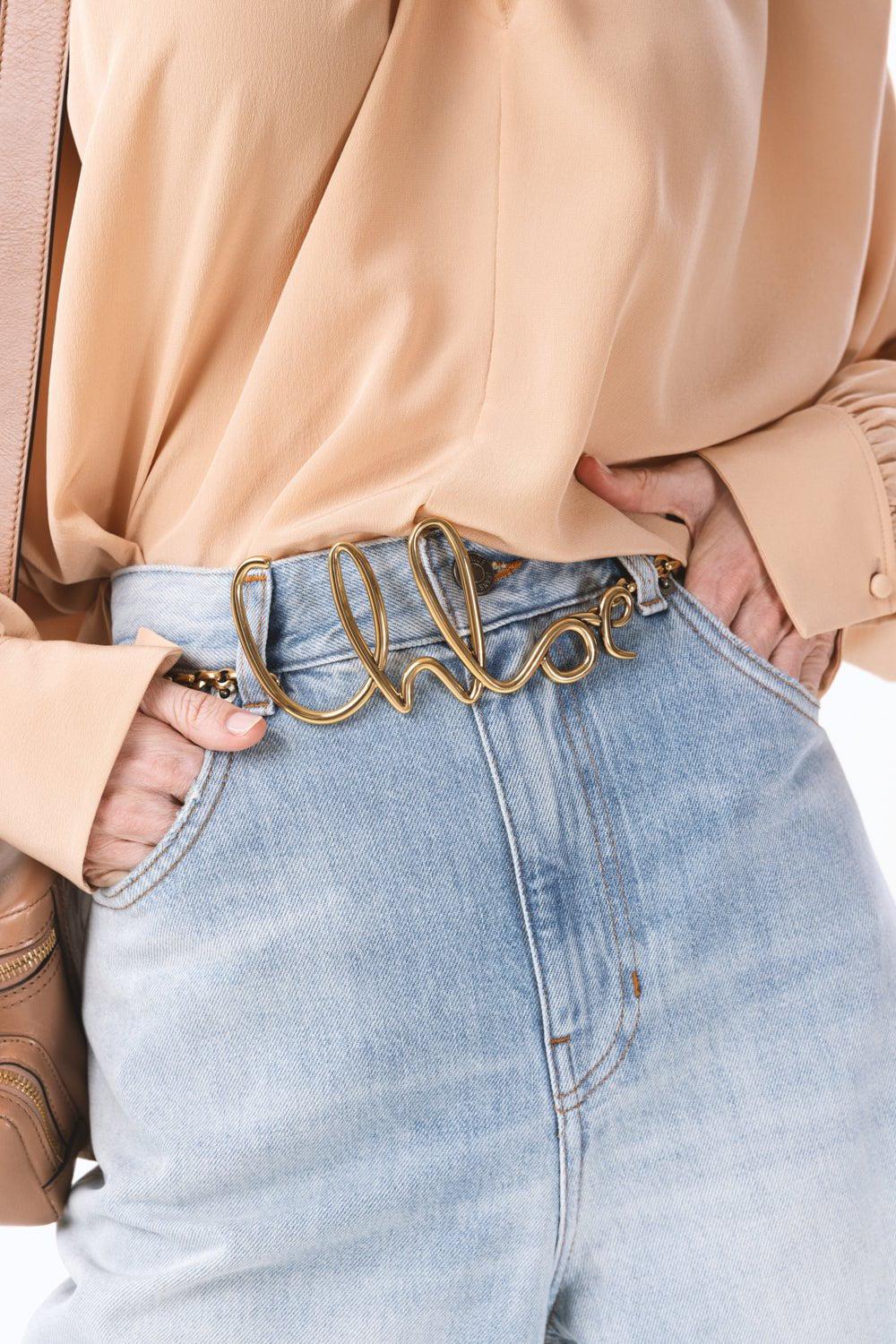 CHLOÉ-The Chloé Iconic Small Belt-VINTAGE GOLD