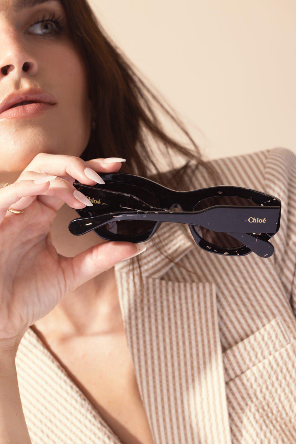 CHLOÉ-Gayia Sunglasses-BKBK/GRY