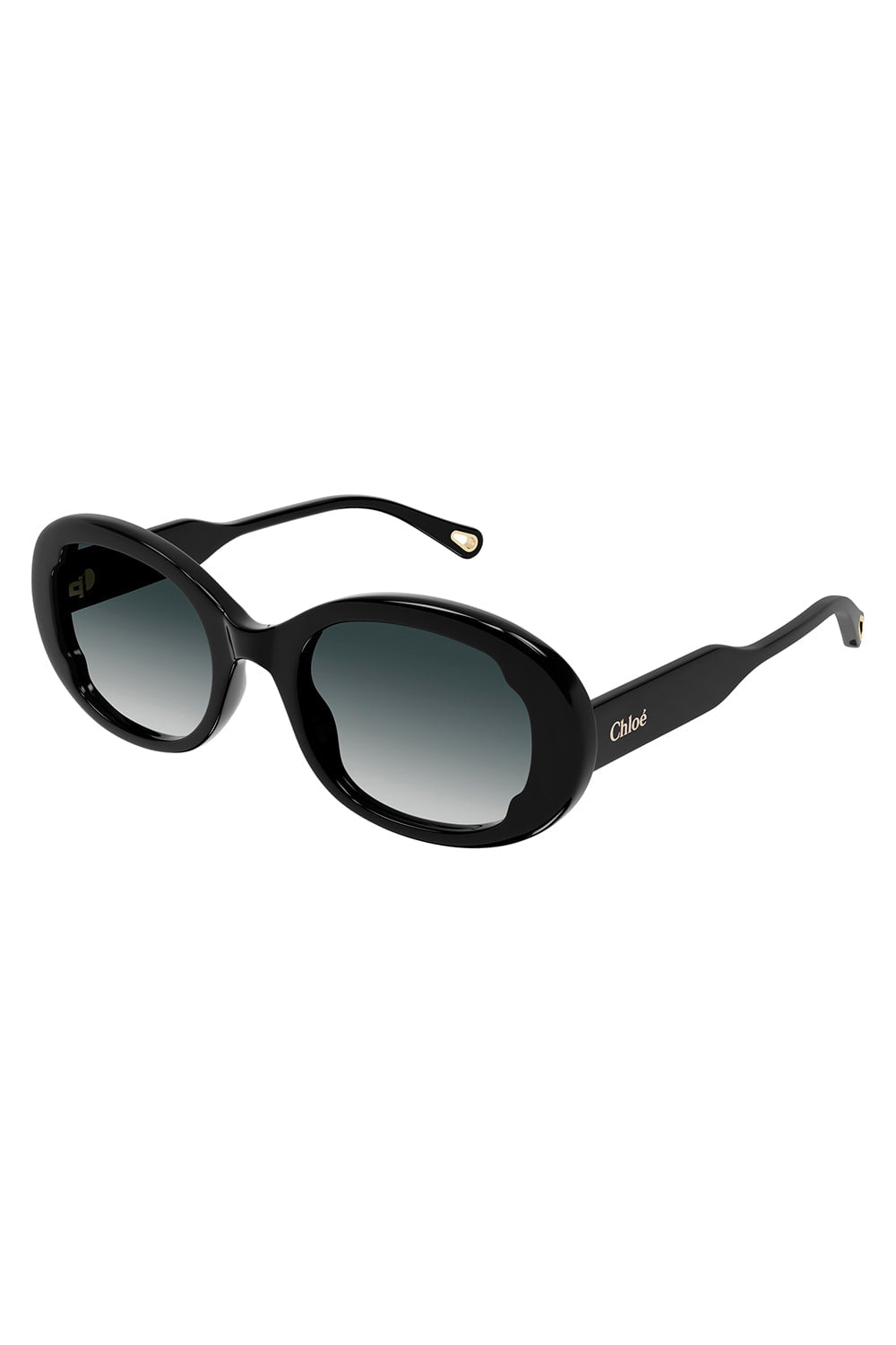 CHLOÉ-Round Sunglasses - Black Grey-BLK/GREY